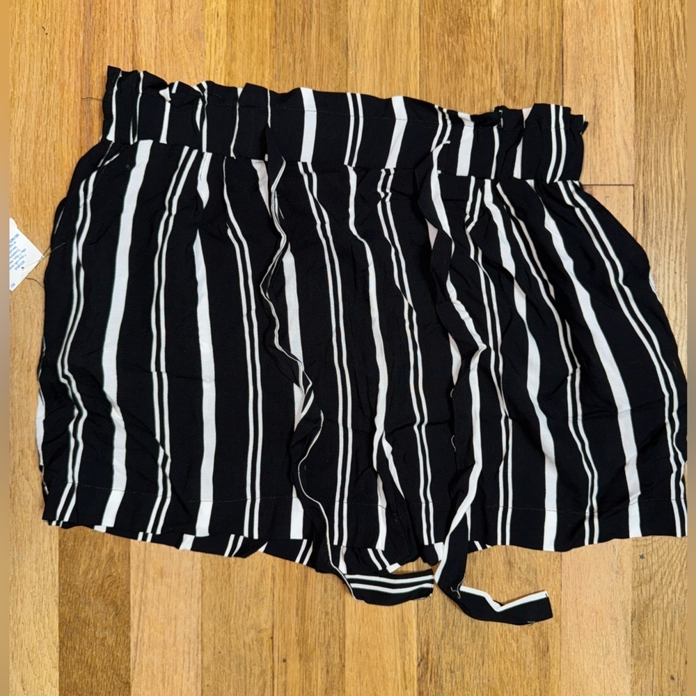 Ambiance Black and White Striped Apparel